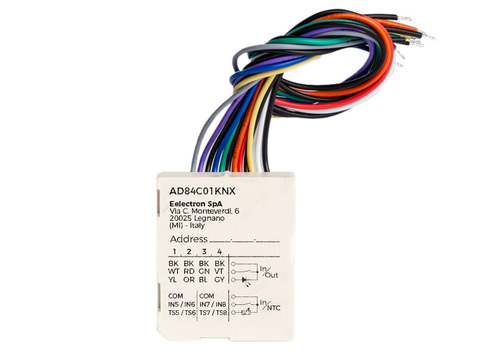 ANALOG/DIGITAL INTERFACE 8IN/4 LED OUT AD84C01KNX
