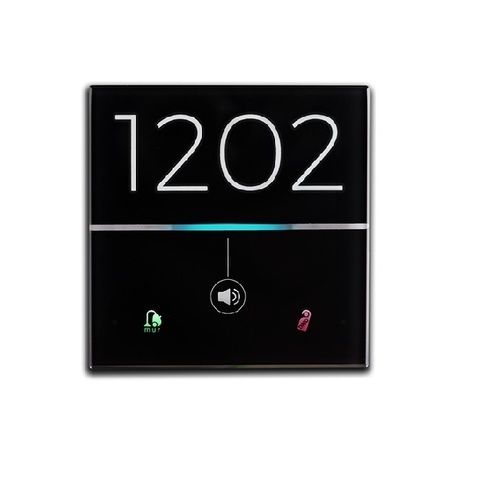 DOOR PANEL GLASS COVER RGB BLACK 9025GL02E03